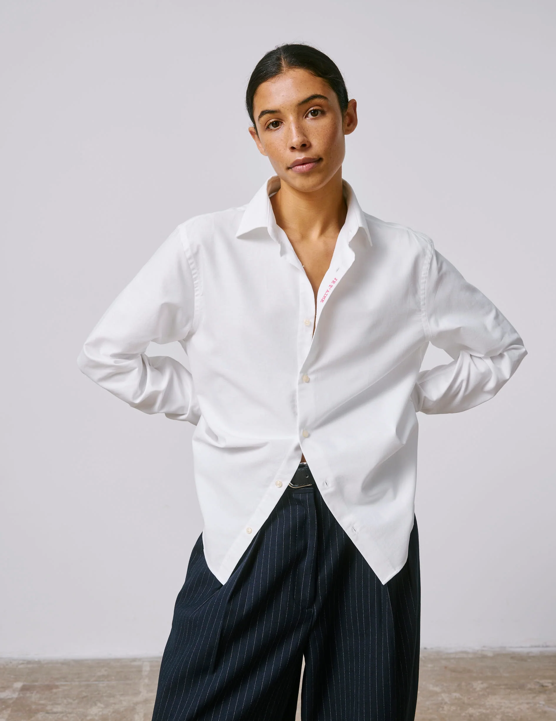 Chemise mixte "Je t'aime" blanche - Image 5