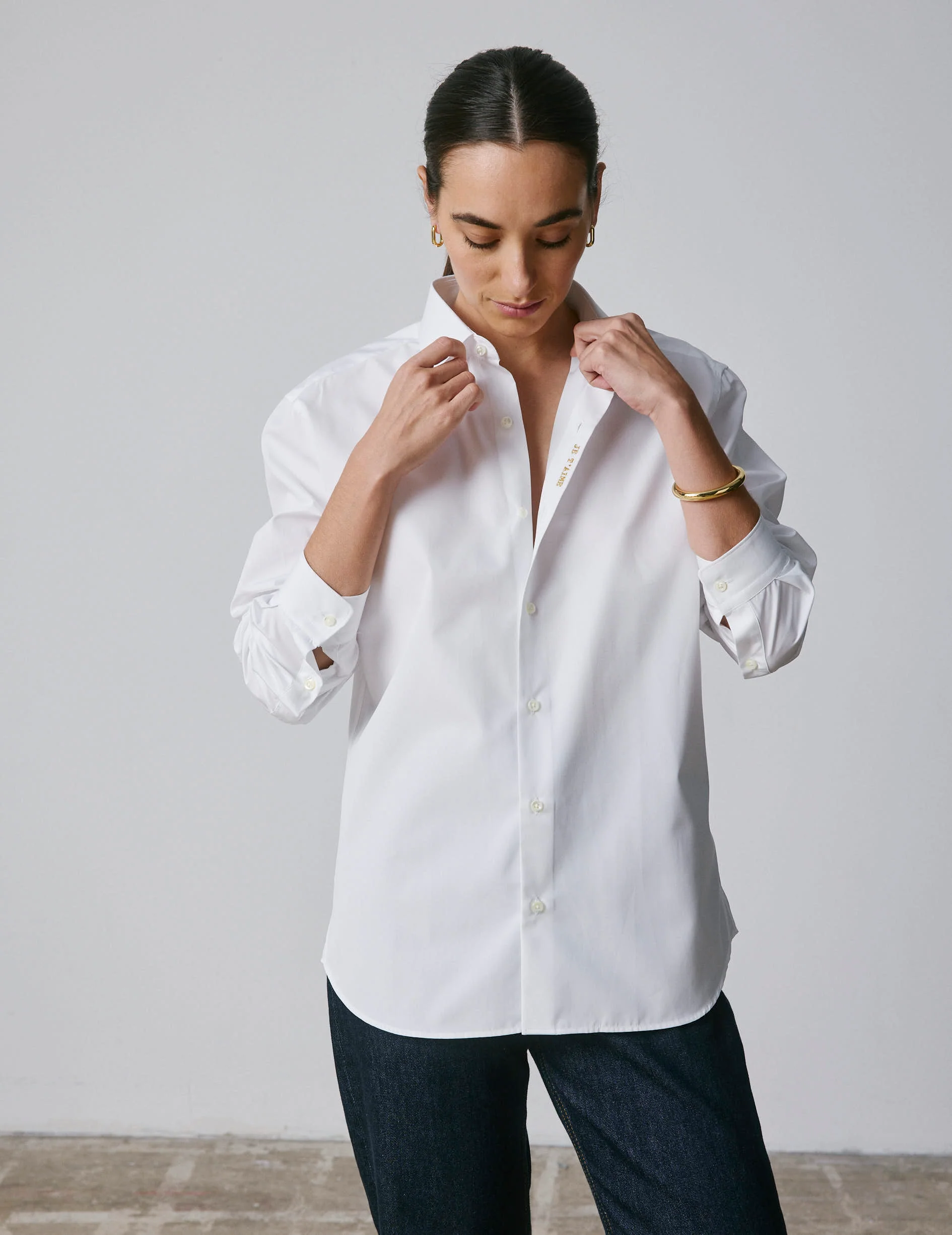 Chemise mixte "Je t'aime" blanche - Image 8