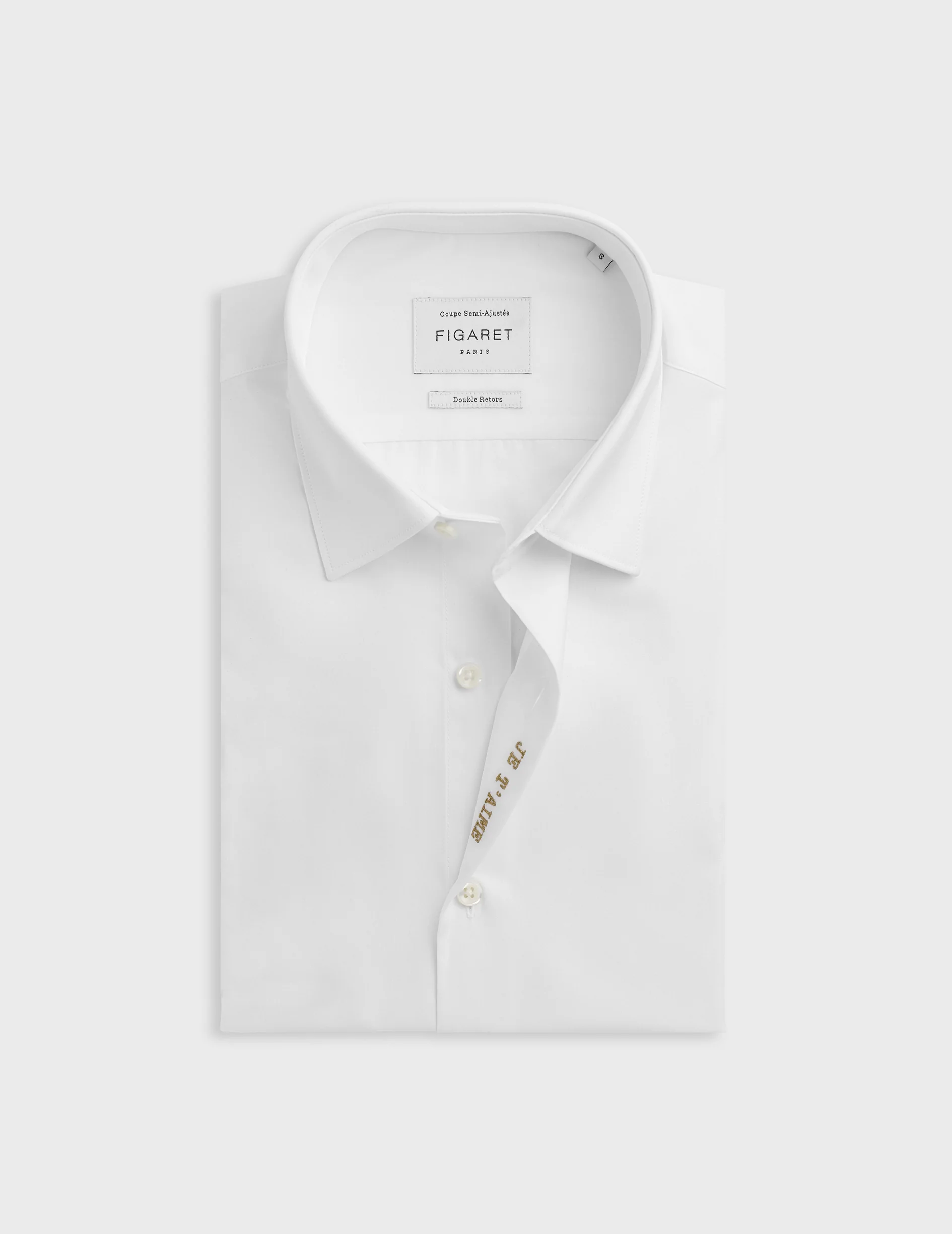 Chemise mixte "Je t'aime" blanche - Image 9