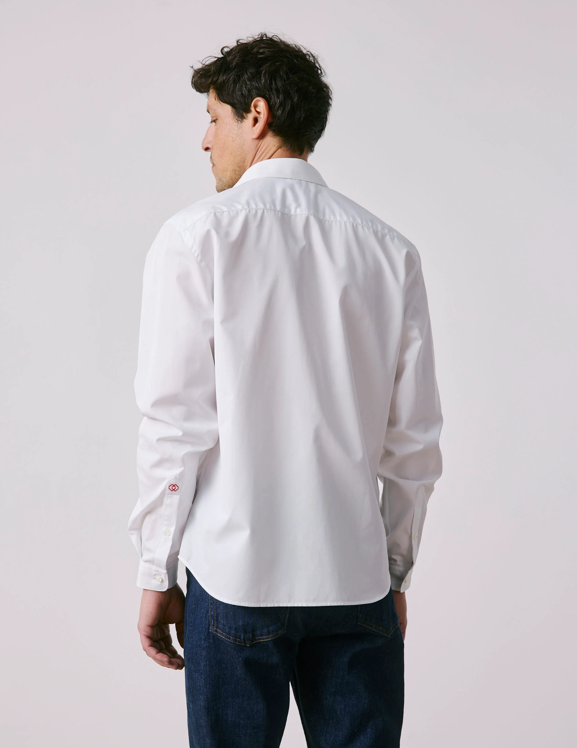 Chemise mixte "Je t'aime" blanche - Image 4