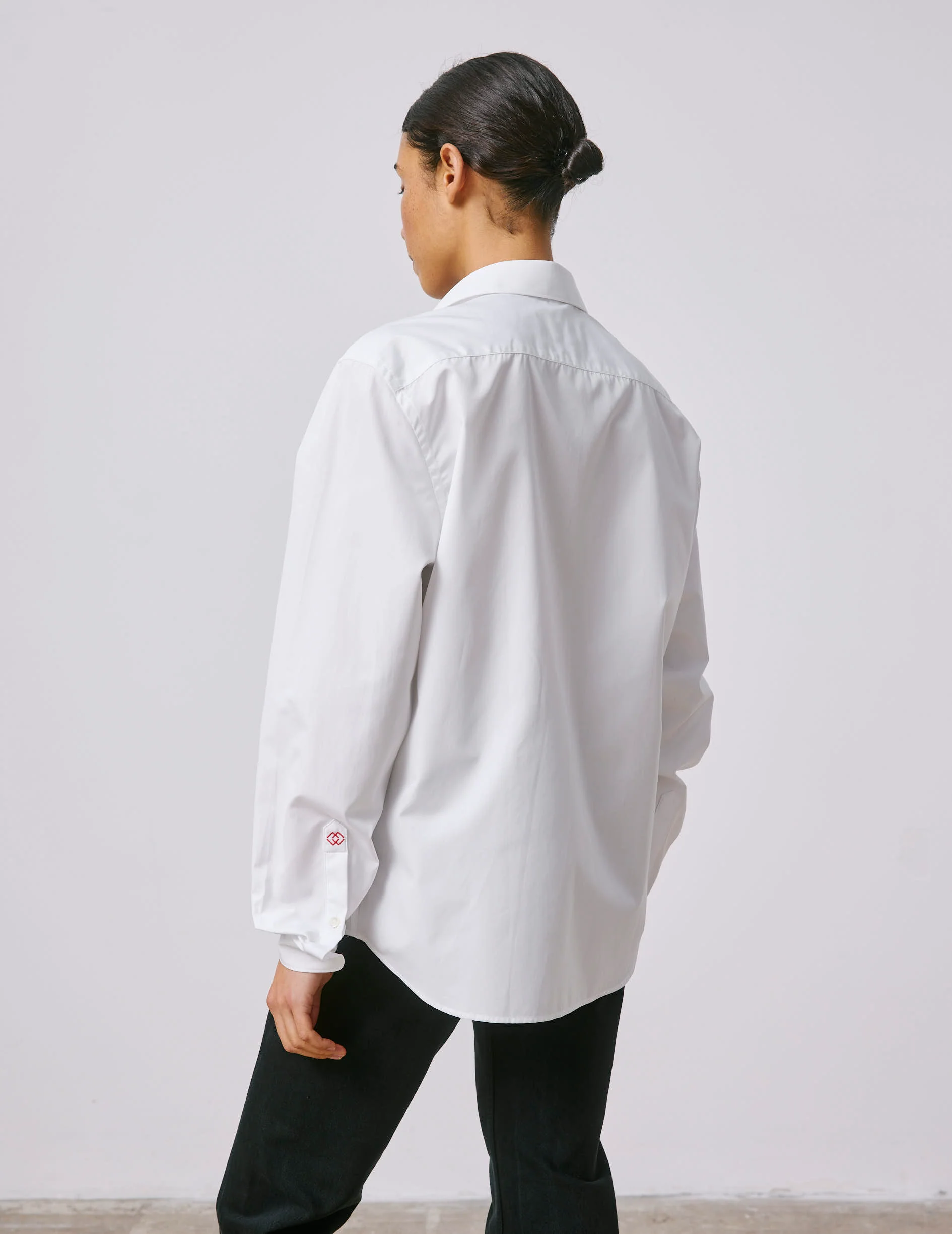 Chemise mixte "Je t'aime" blanche - Image 8