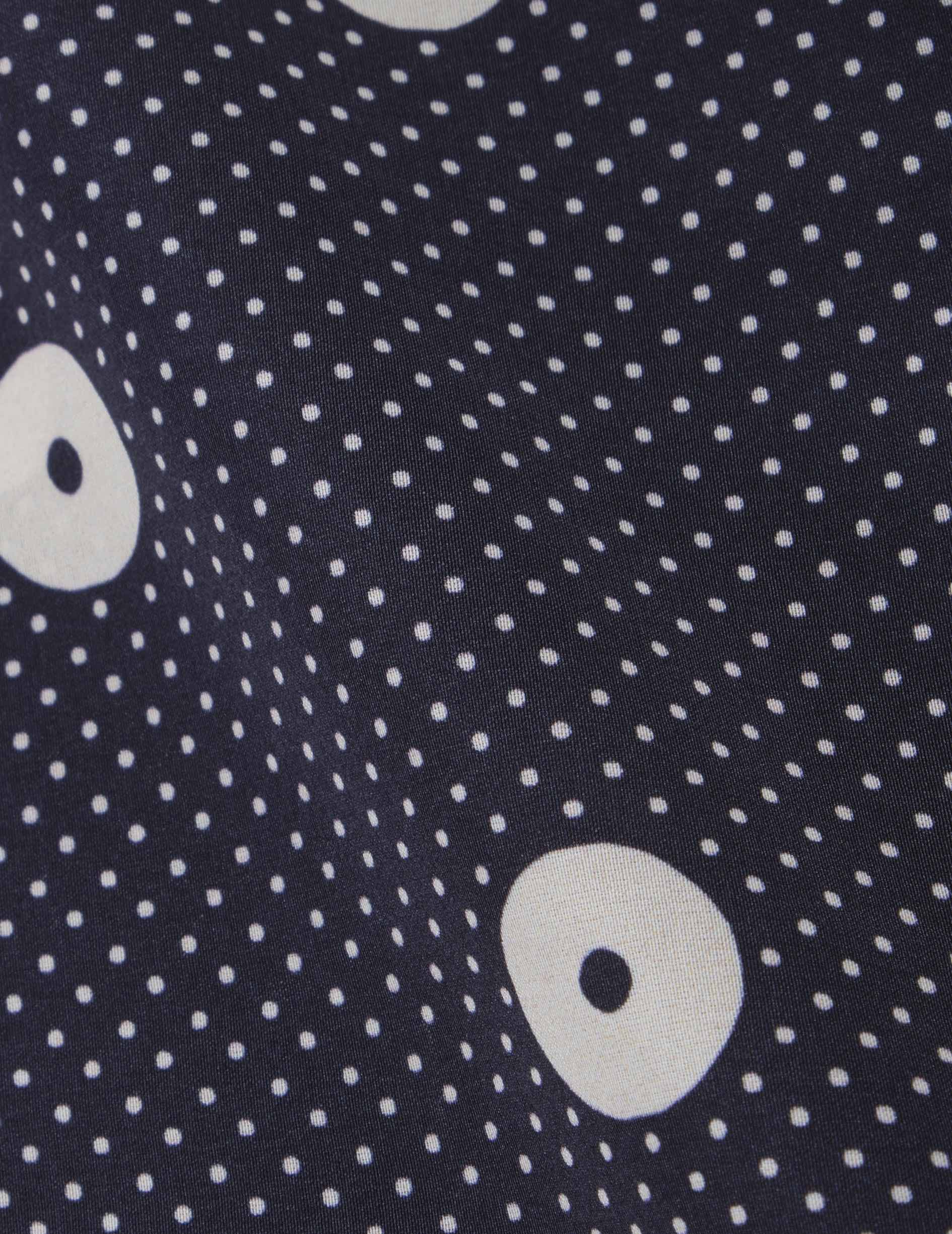Chemise Nambre imprimée marine - Image 7