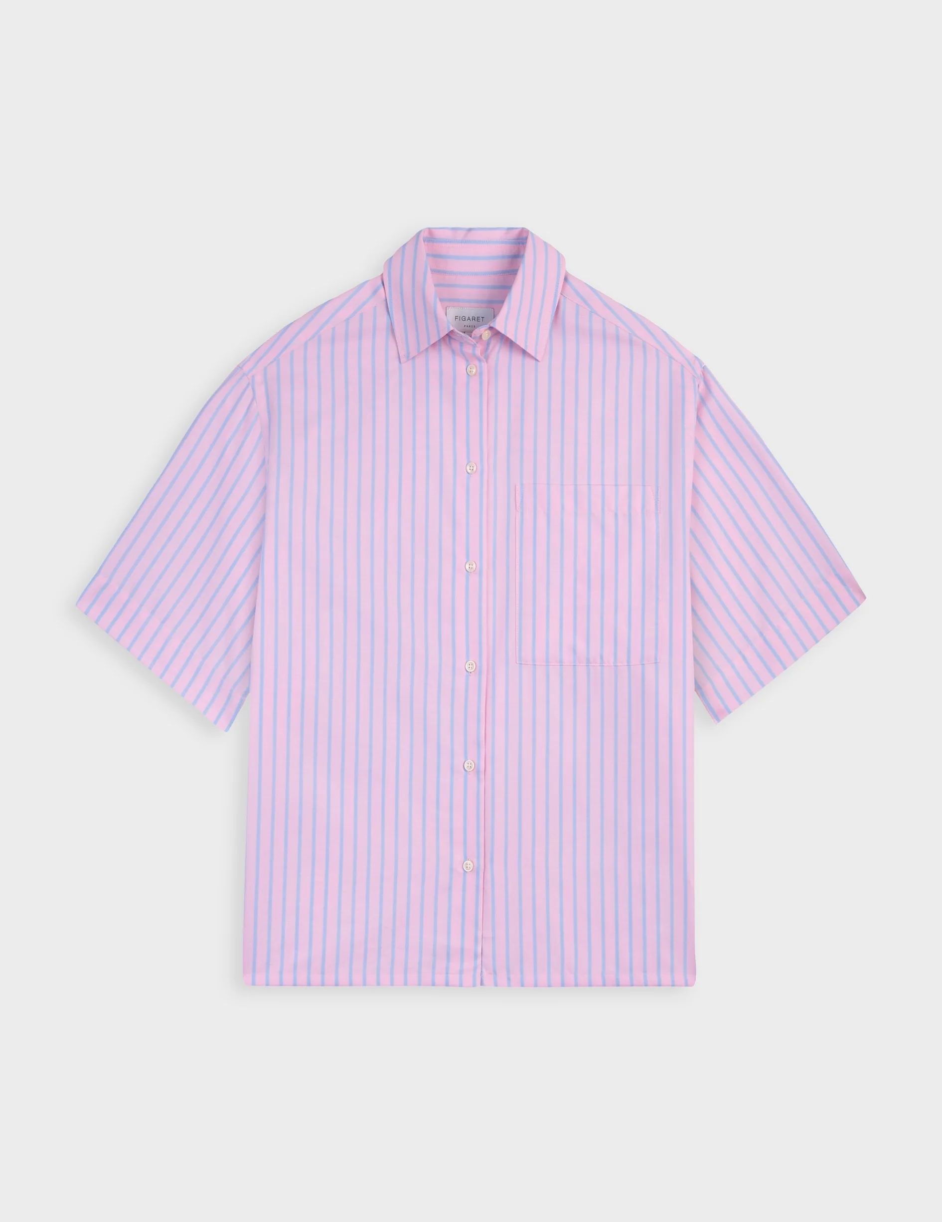 Chemise Natasha rayée rose - Image 6