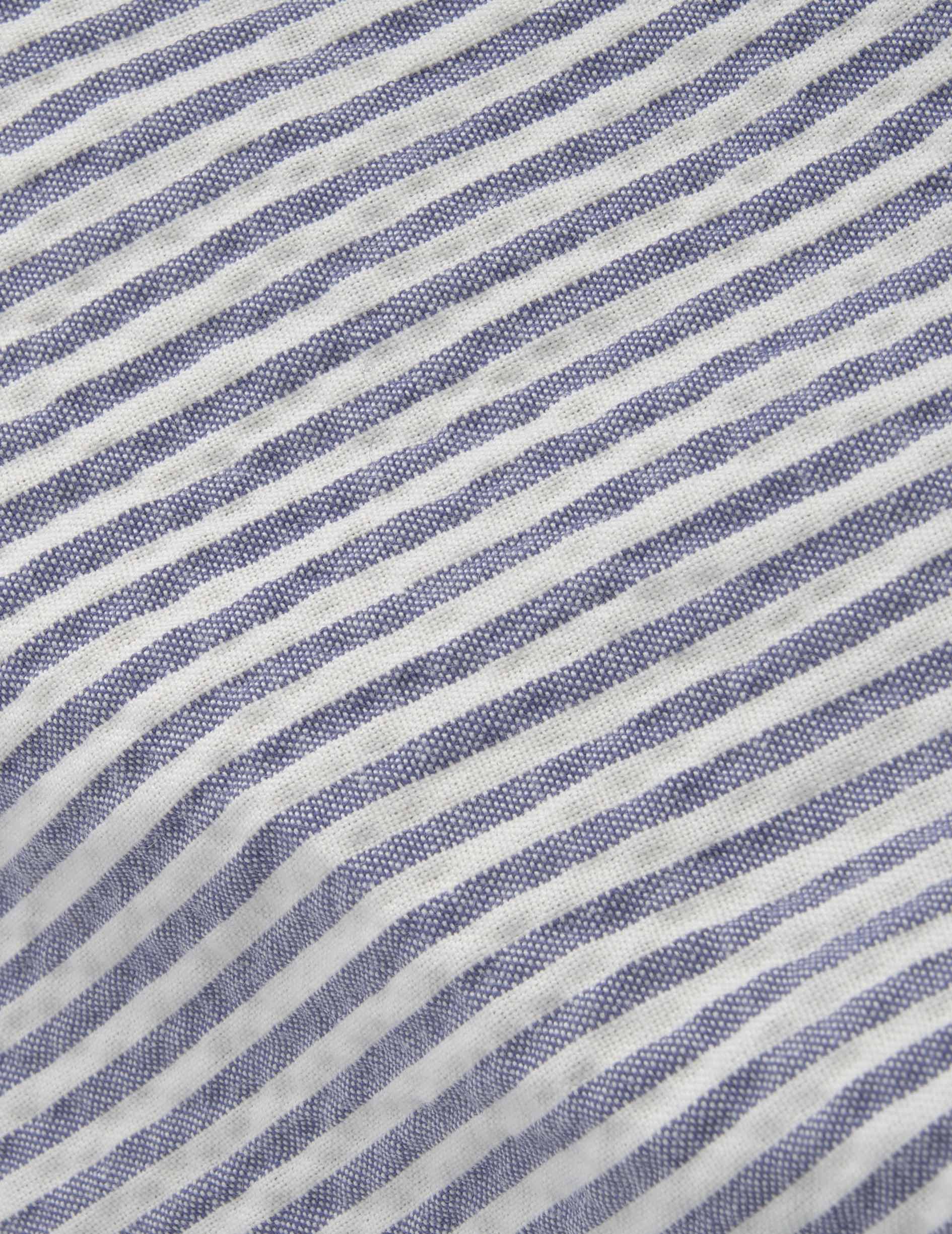 Chemise Nathael en seersucker rayé bleu - Image 6