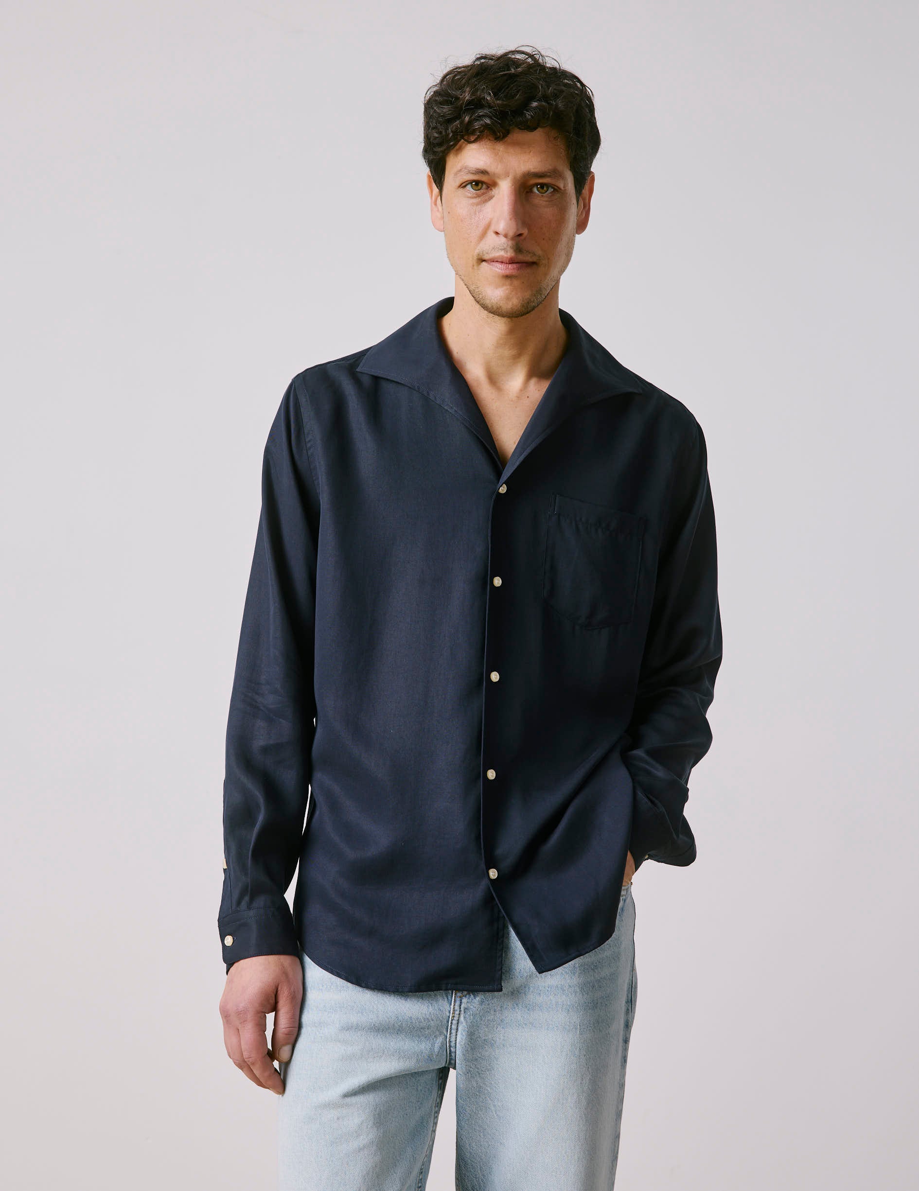 Chemise Noé bleu marine - Image 4