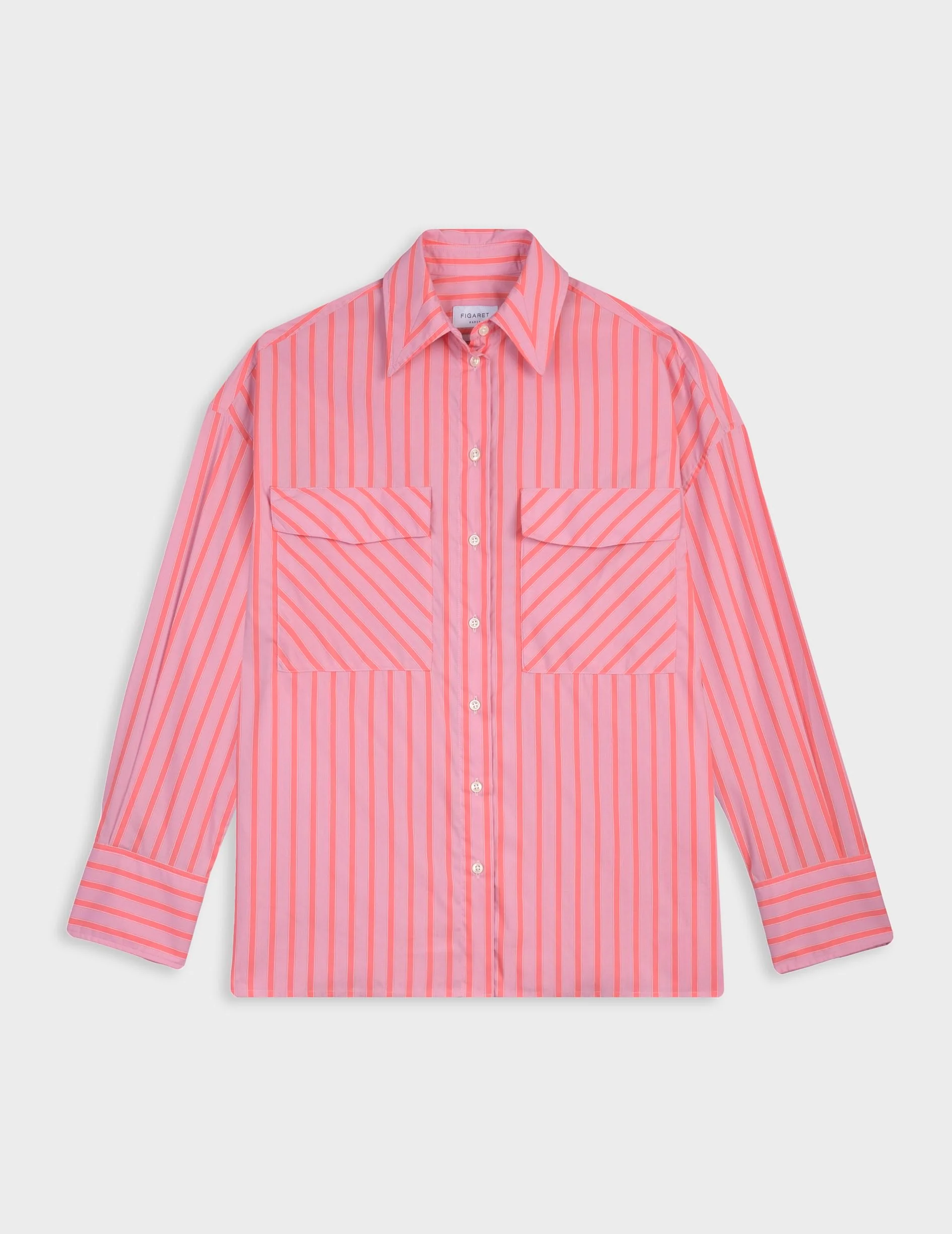 Chemise Noémia rayée rose - Image 4