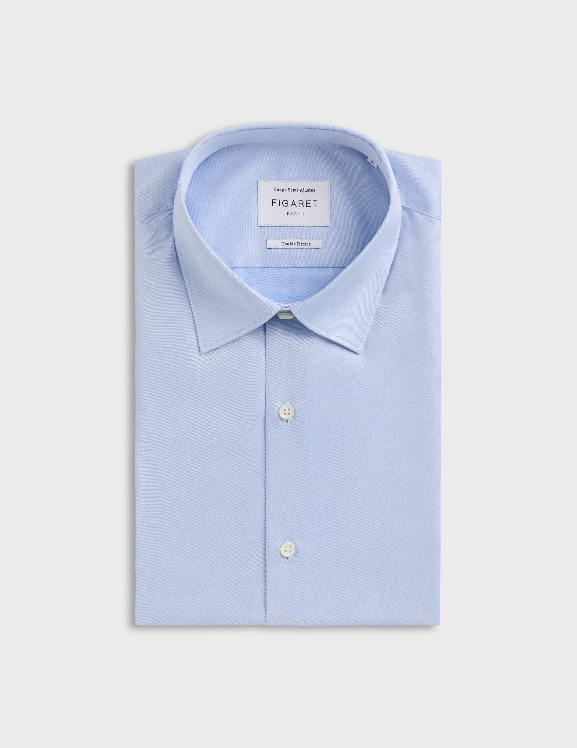 Chemise Semi-ajustée bleue