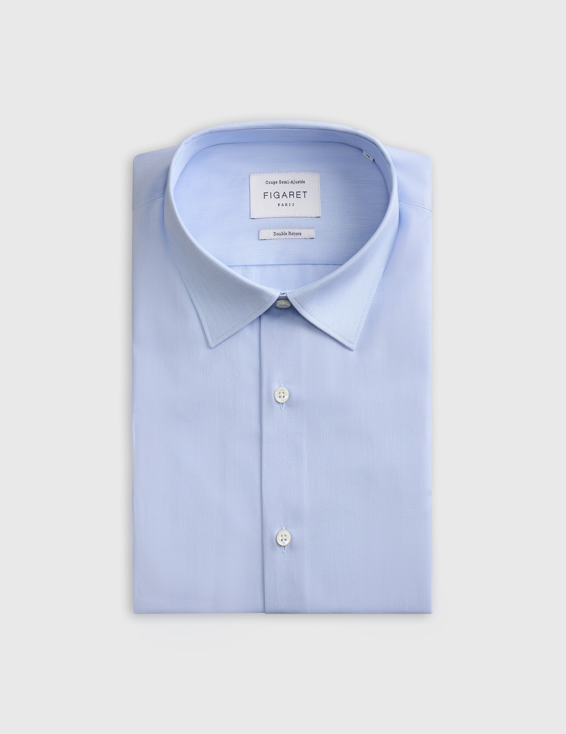 Chemise Semi-ajustée rayée bleue