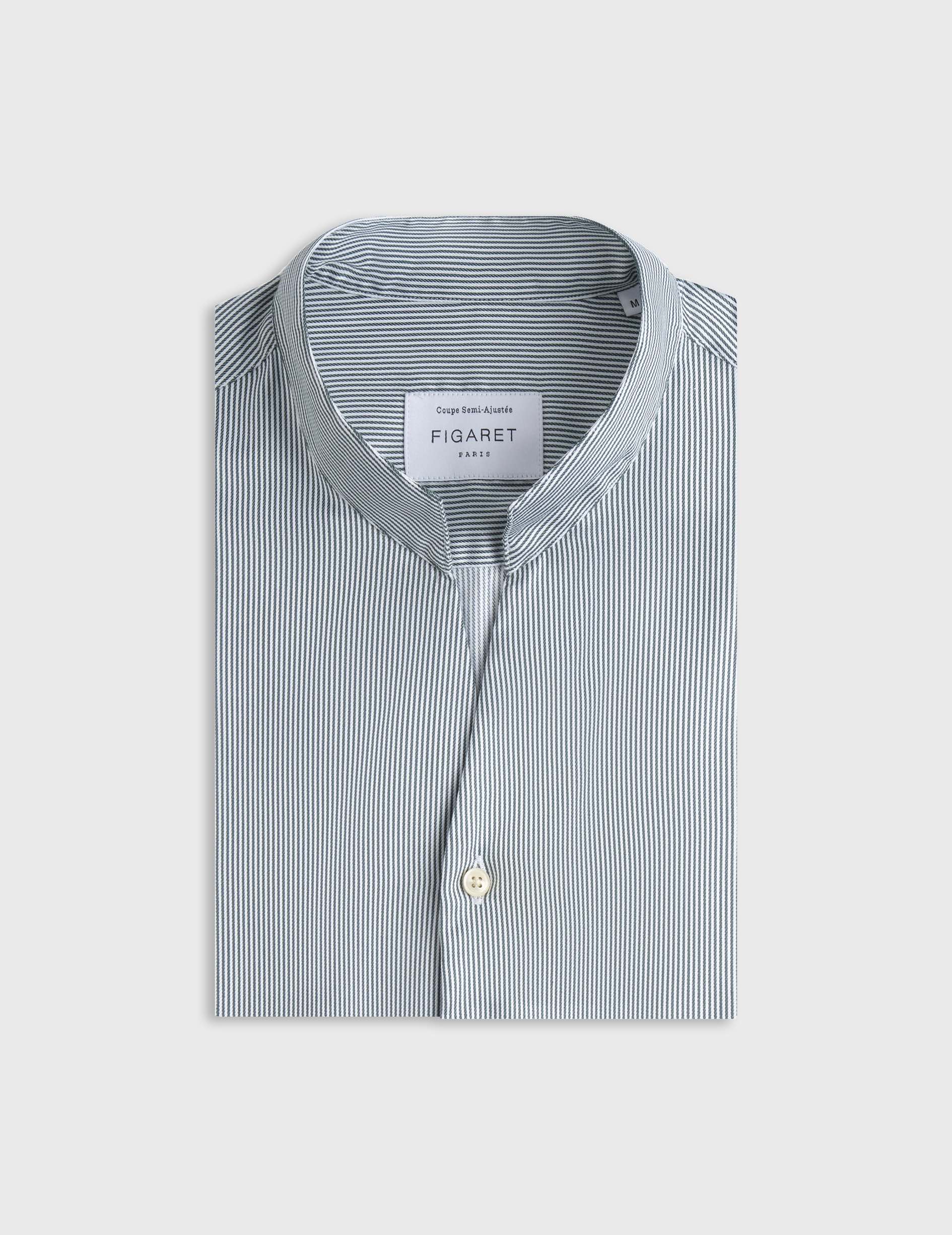 Chemise Carl Voyage rayée verte - Image 4