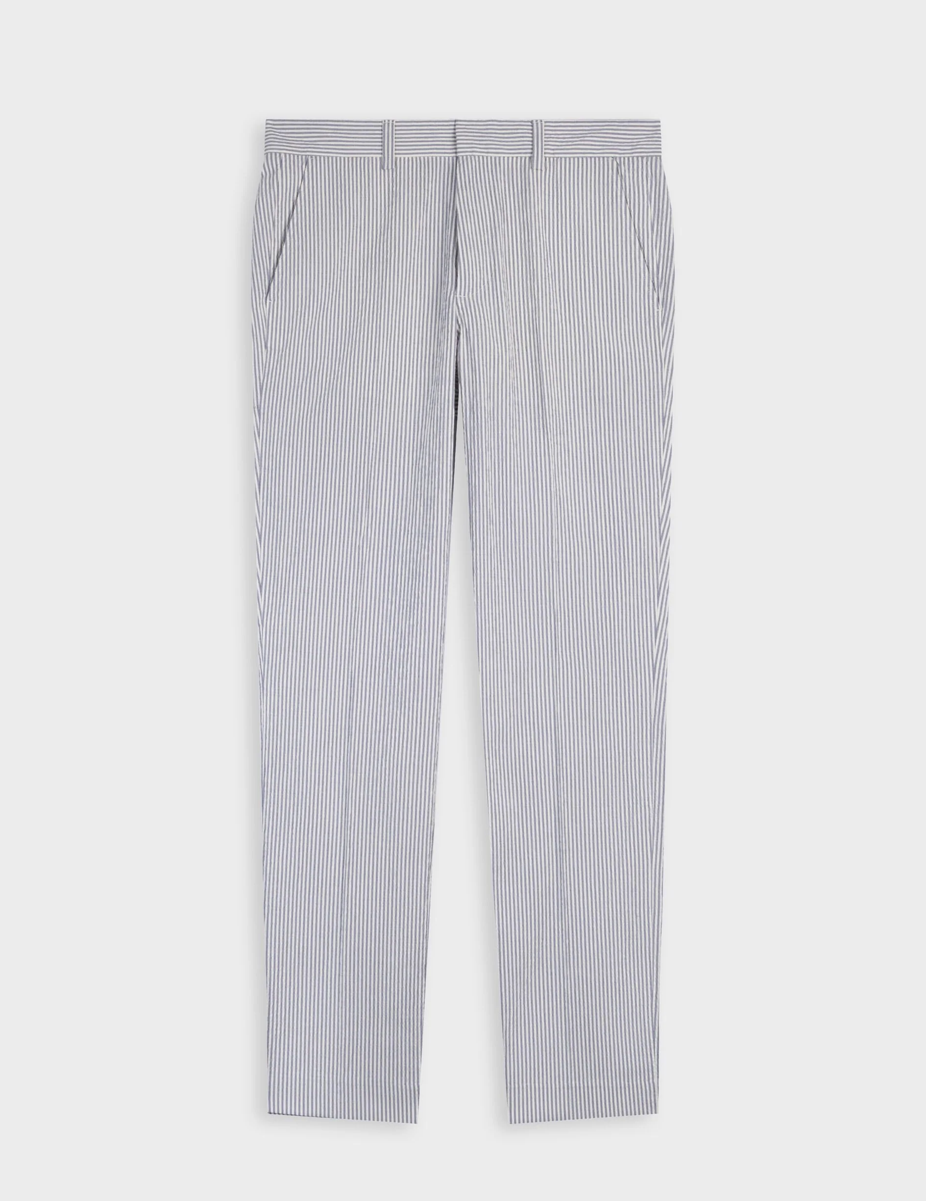 Chino Geofrey en seersucker rayé bleu - Image 4