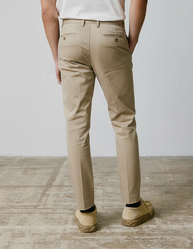Chino Geofrey en twill de coton beige - Image 2