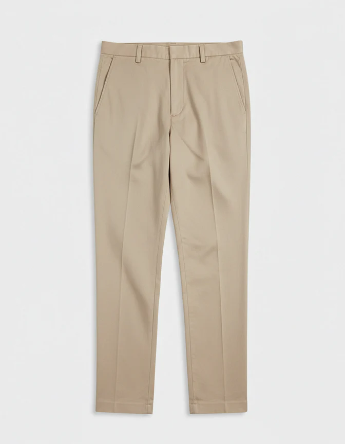 Chino Geofrey en twill de coton beige - Image 3
