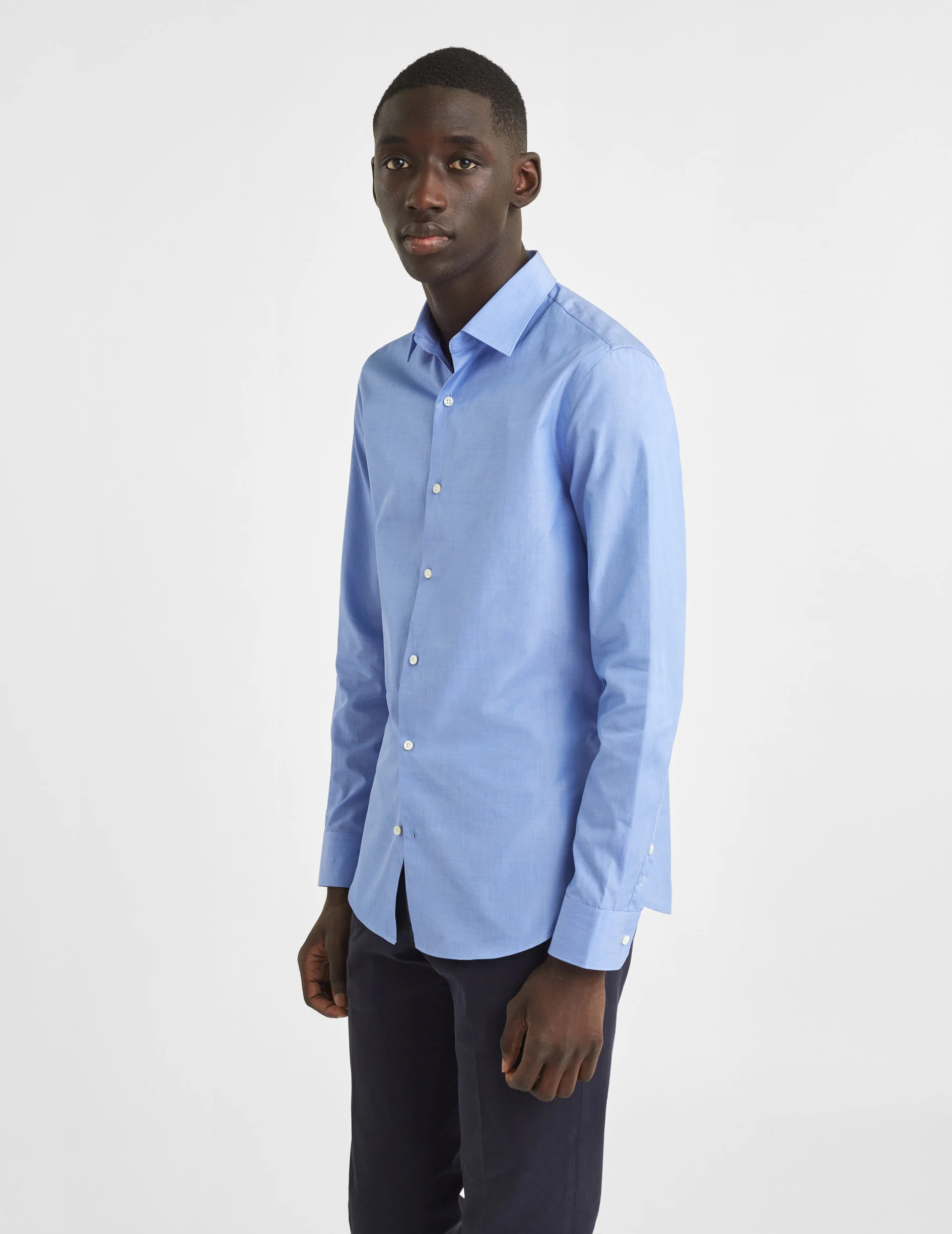 Chemise Ajustée bleue - Image 3