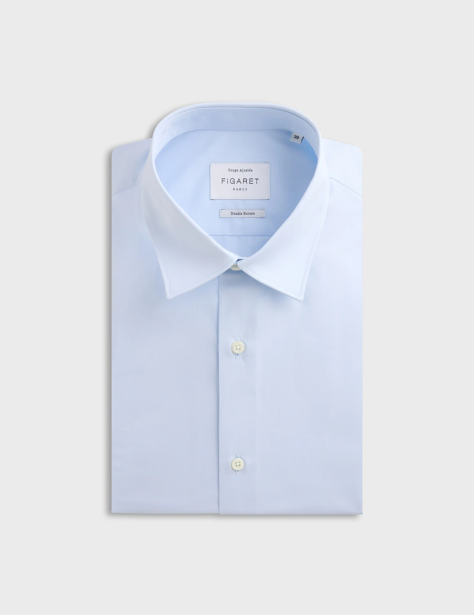 Chemise Ajustée bleue