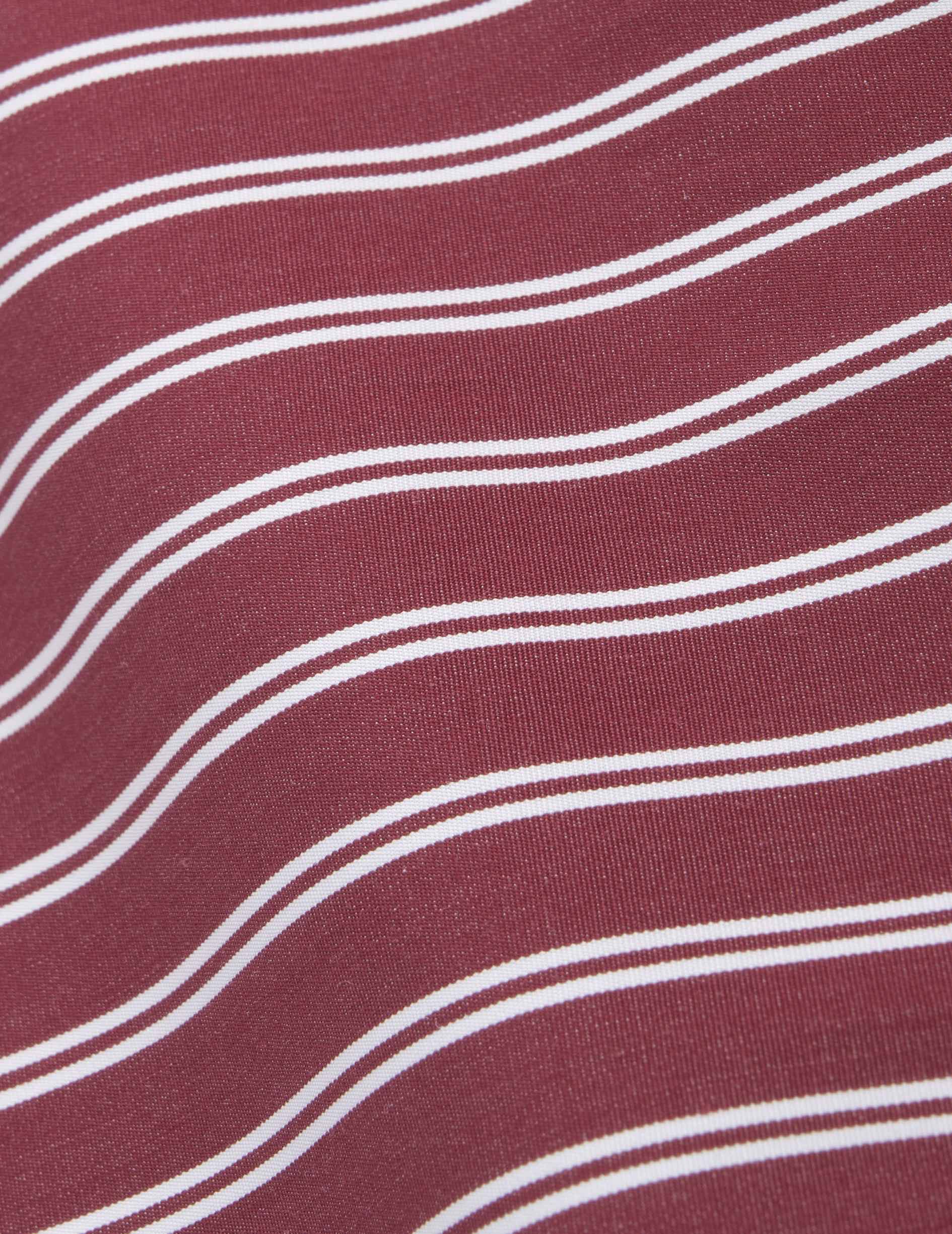 Haut de pyjama Nocturne rayée bordeaux - Image 12