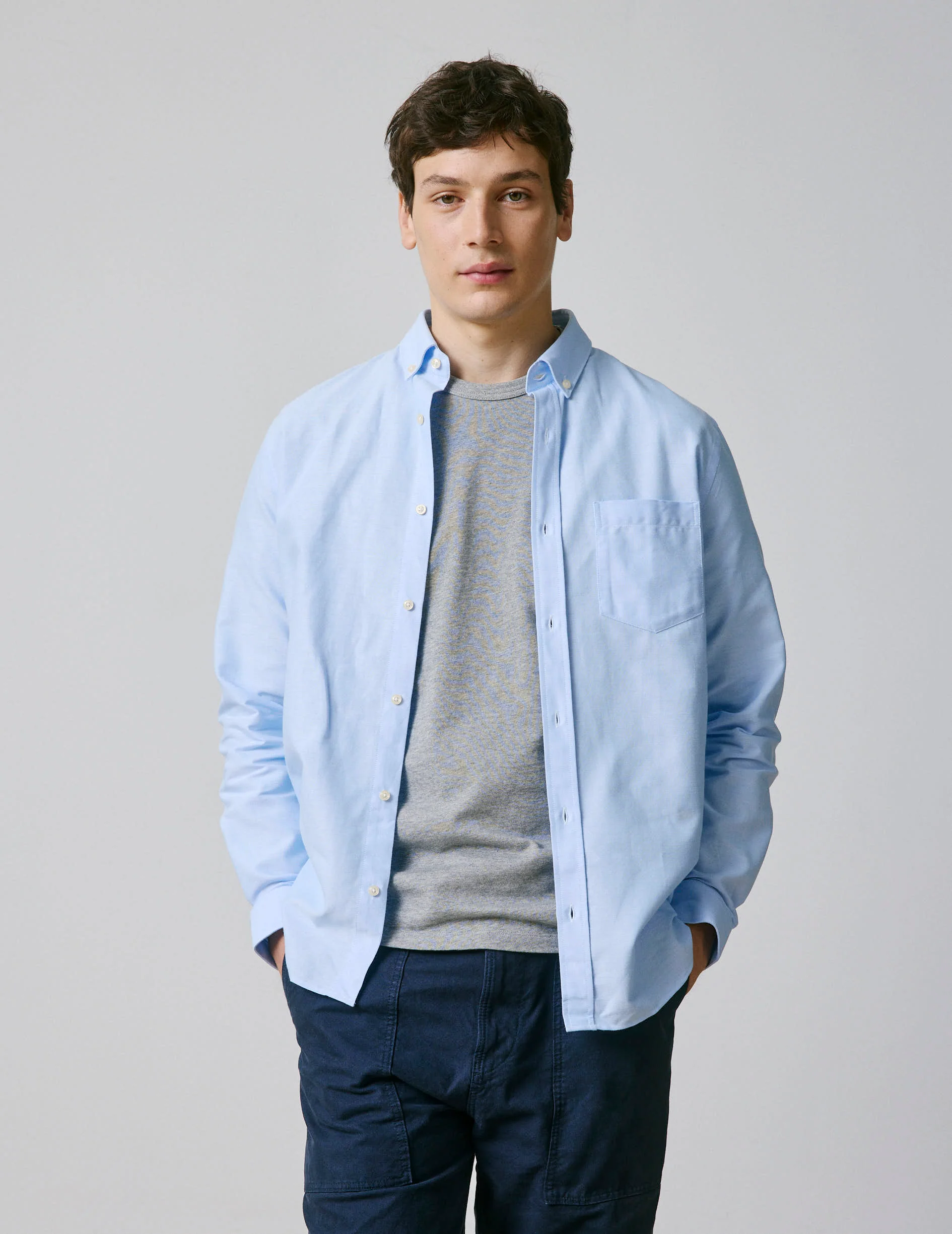Chemise Semi-ajustée bleue - Image 3