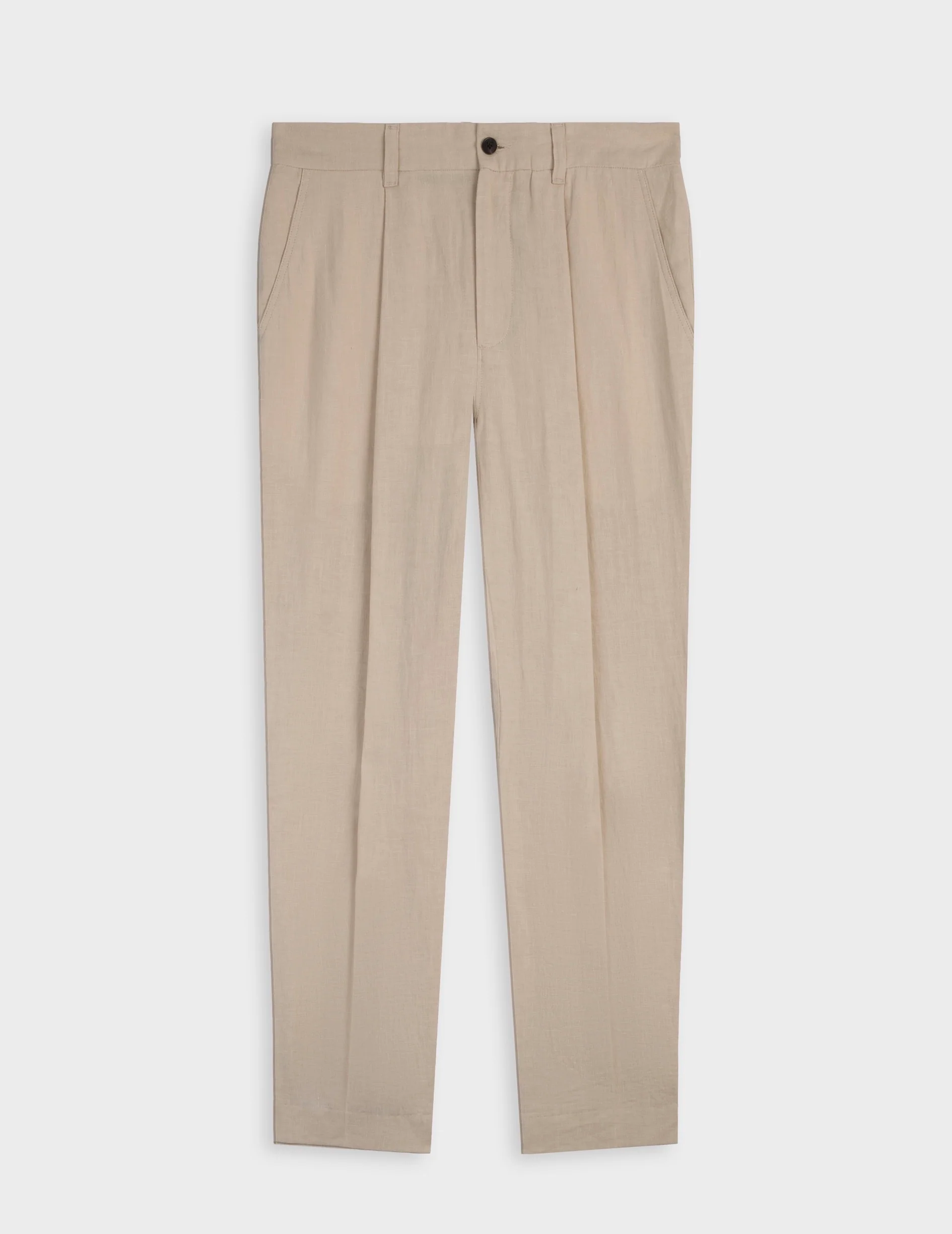 Pantalon Nicolaï en lin beige clair - Image 4