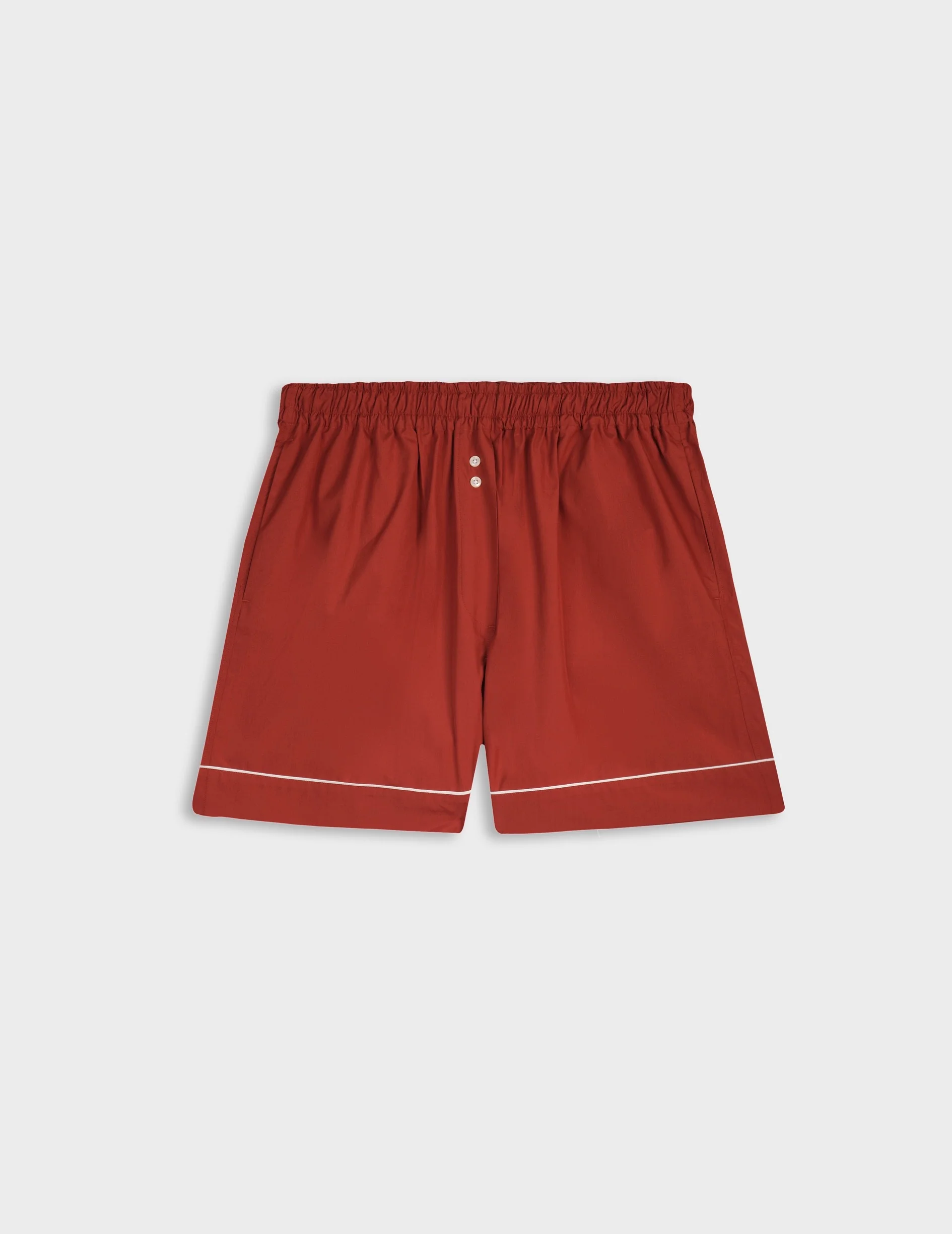 Short Ilbarritz en popeline orange rouille - Image 4