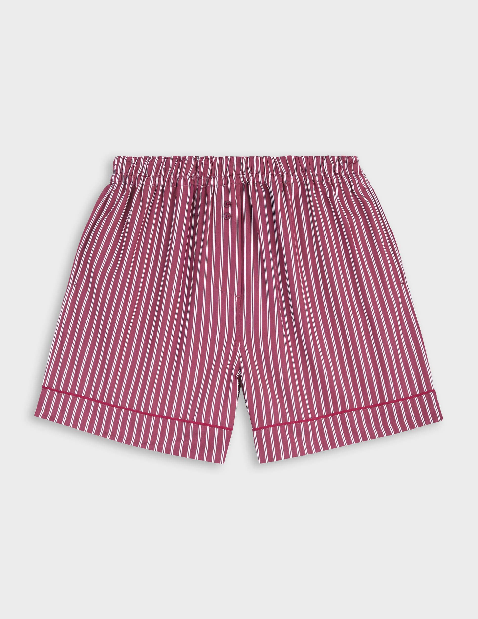 Short Nina en popeline bordeaux - Image 7