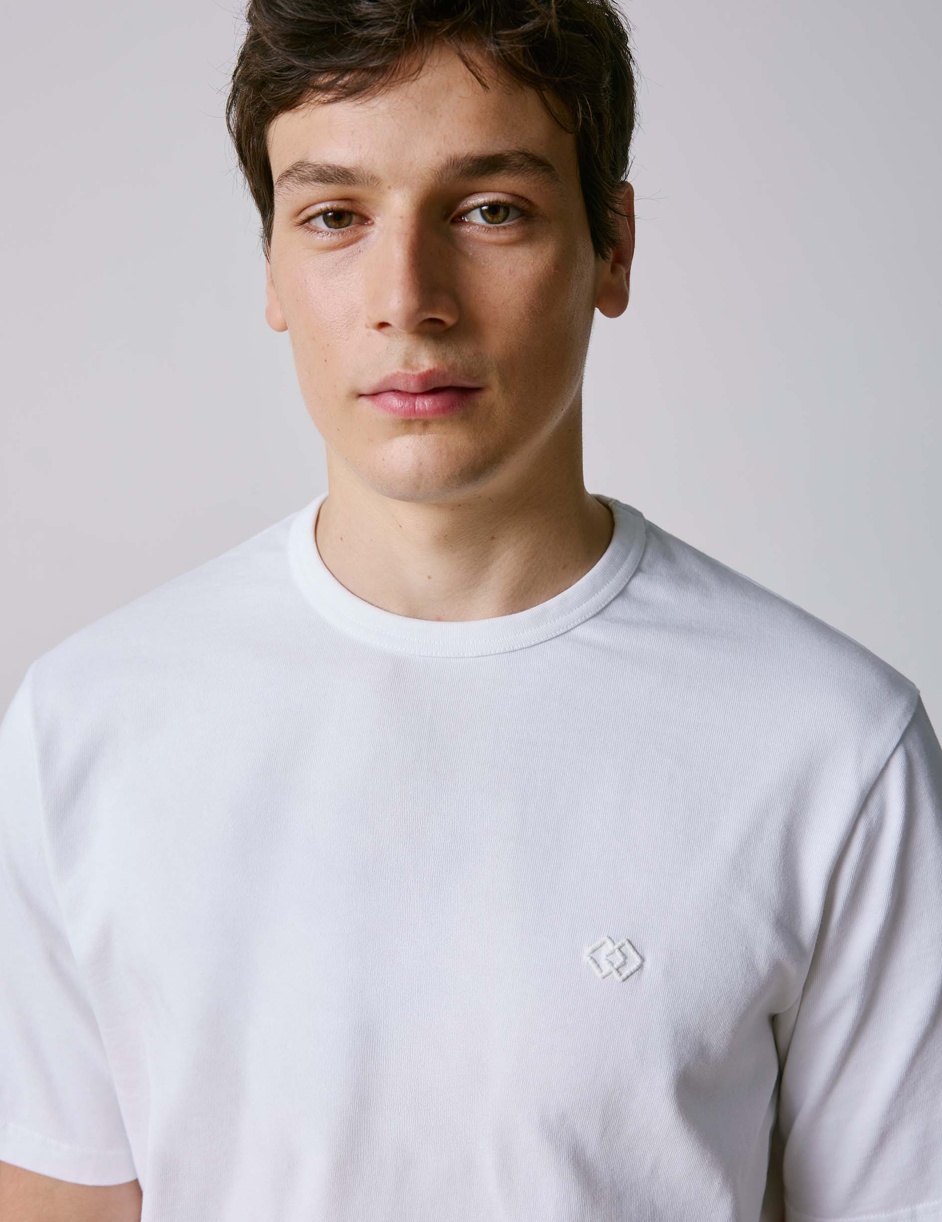 T-shirt Benny en coton blanc - Image 3