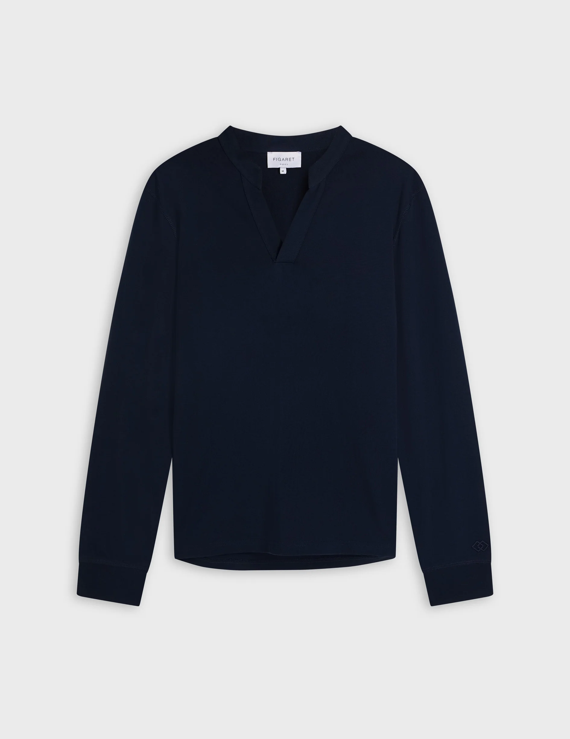 T-shirt Charles en coton marine - Image 4