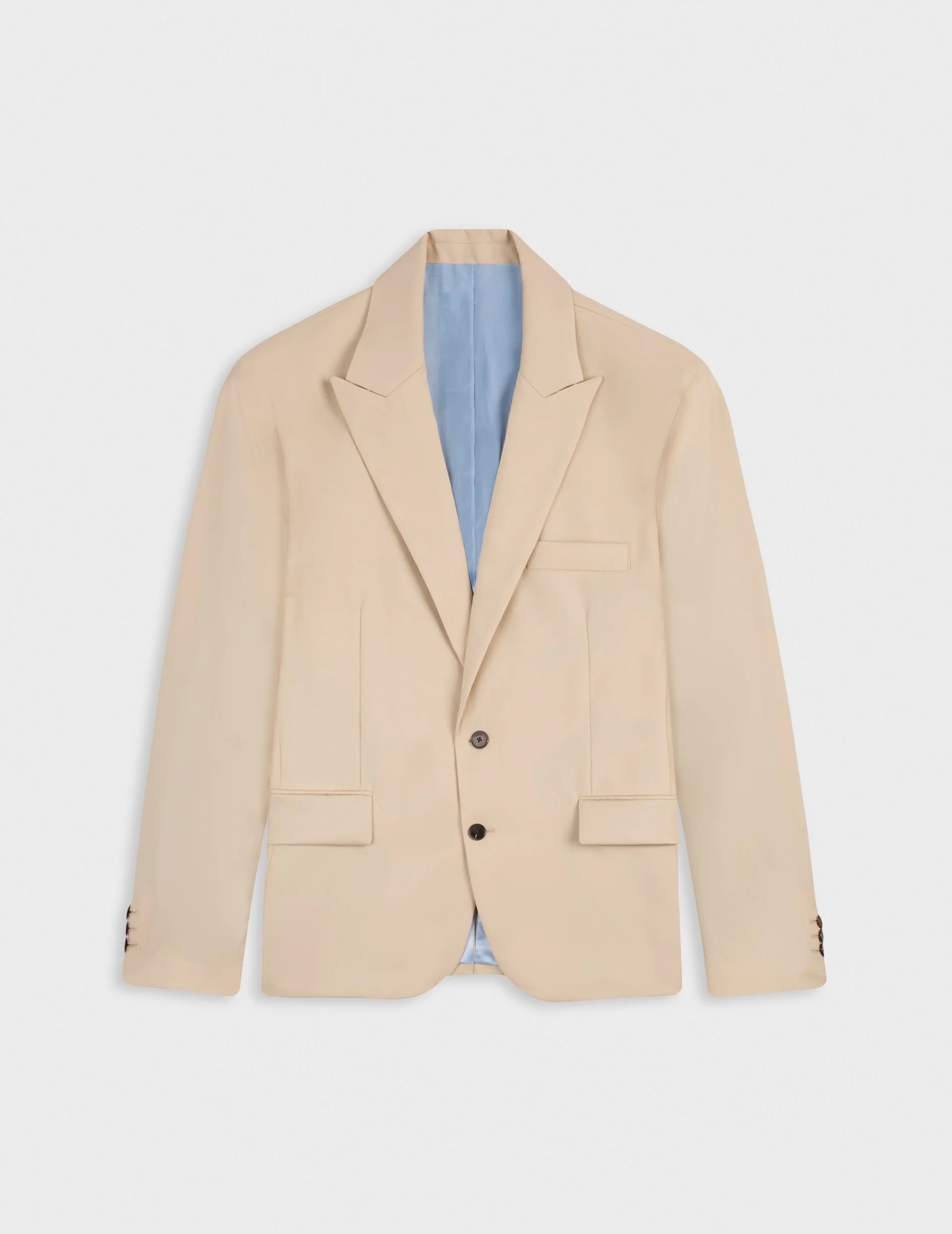 Veste de costume Marlon en laine vierge beige - Image 14