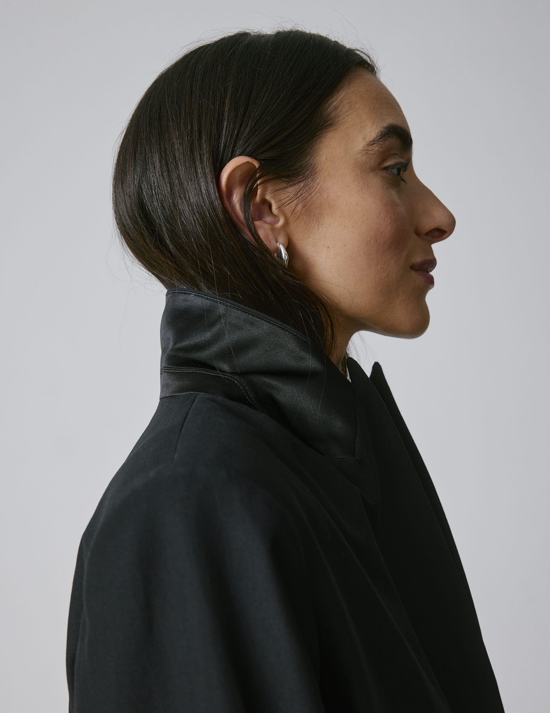 Veste de costume Nora en laine vierge noire - Image 6